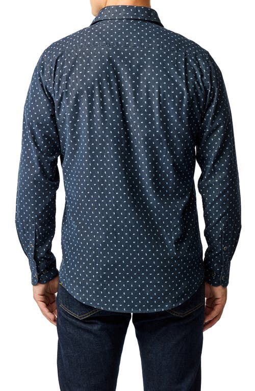 Rodd & Gunn Harrington Long Sleeve Sports Fit Shirt In Blue