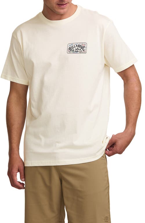 Billabong Scenic Arch Adventure Division Organic Cotton Graphic T-shirt In Off White