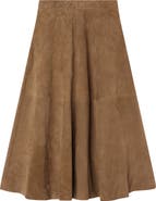 Róhe Suede A-Line Skirt