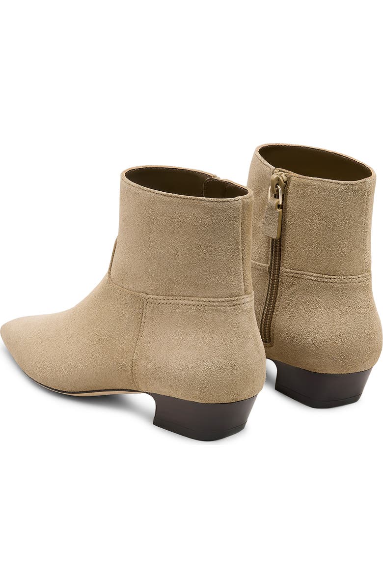 Stuart Weitzman Stassi Zip Bootie, Alternate, color, Golden Olive/ Marron Vino