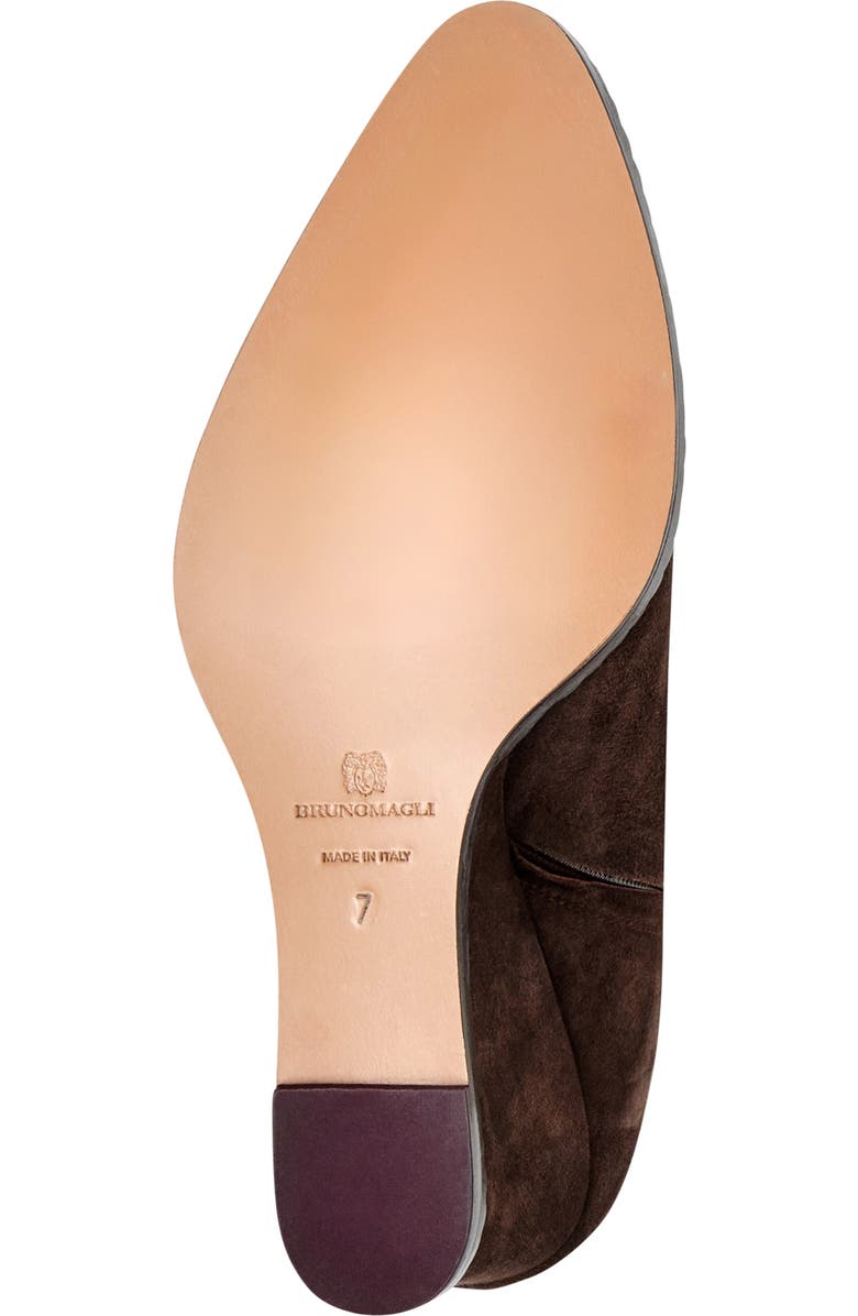 Bruno Magli Opera Wedge Bootie, Alternate, color, Dark Brown Suede