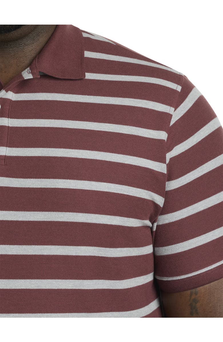 Harbor Bay by DXL Heather Medium Stripe Polo Shirt, Alternate, color,