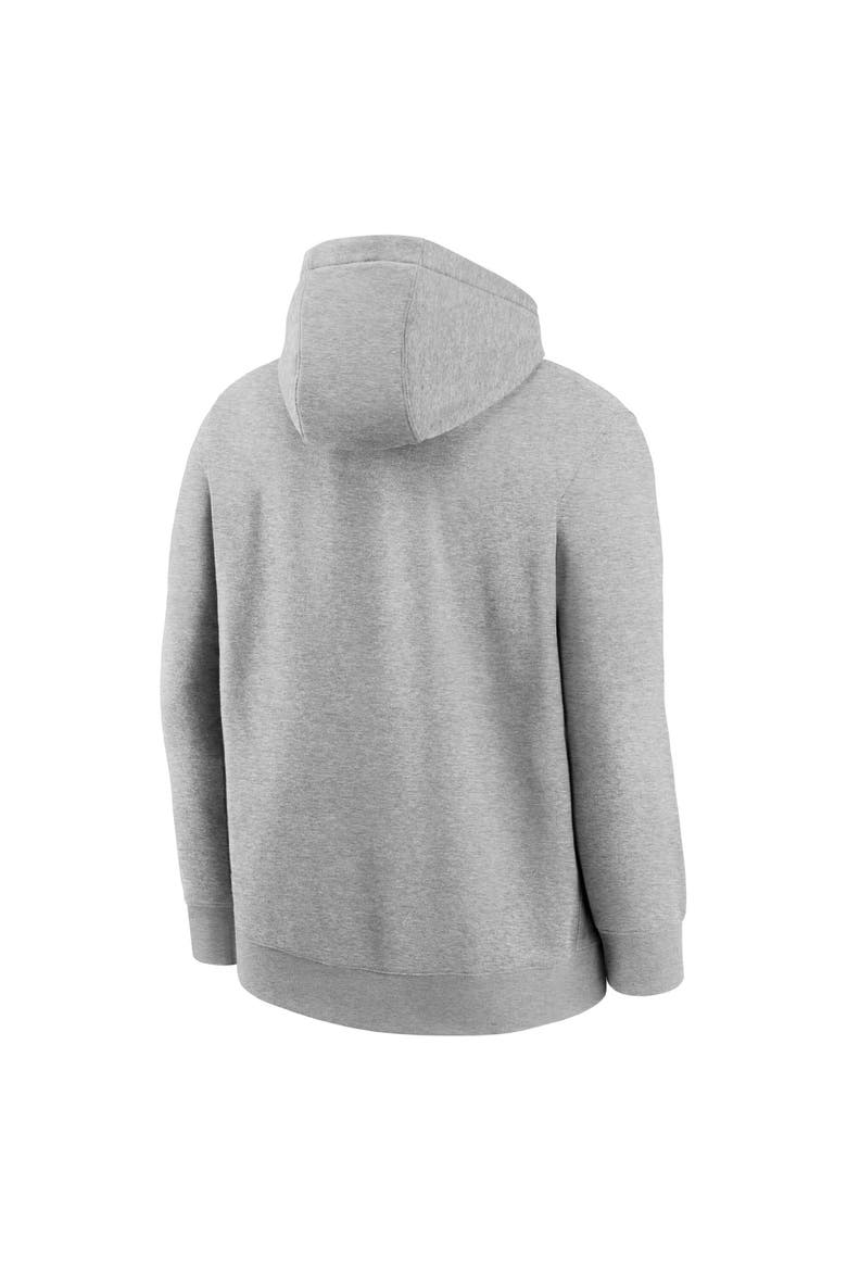 Men's Nike  Heather Gray Ohio State Buckeyes Primetime Arched Club Fleece Pullover Hoodie, Alternate, color, Heather Gray