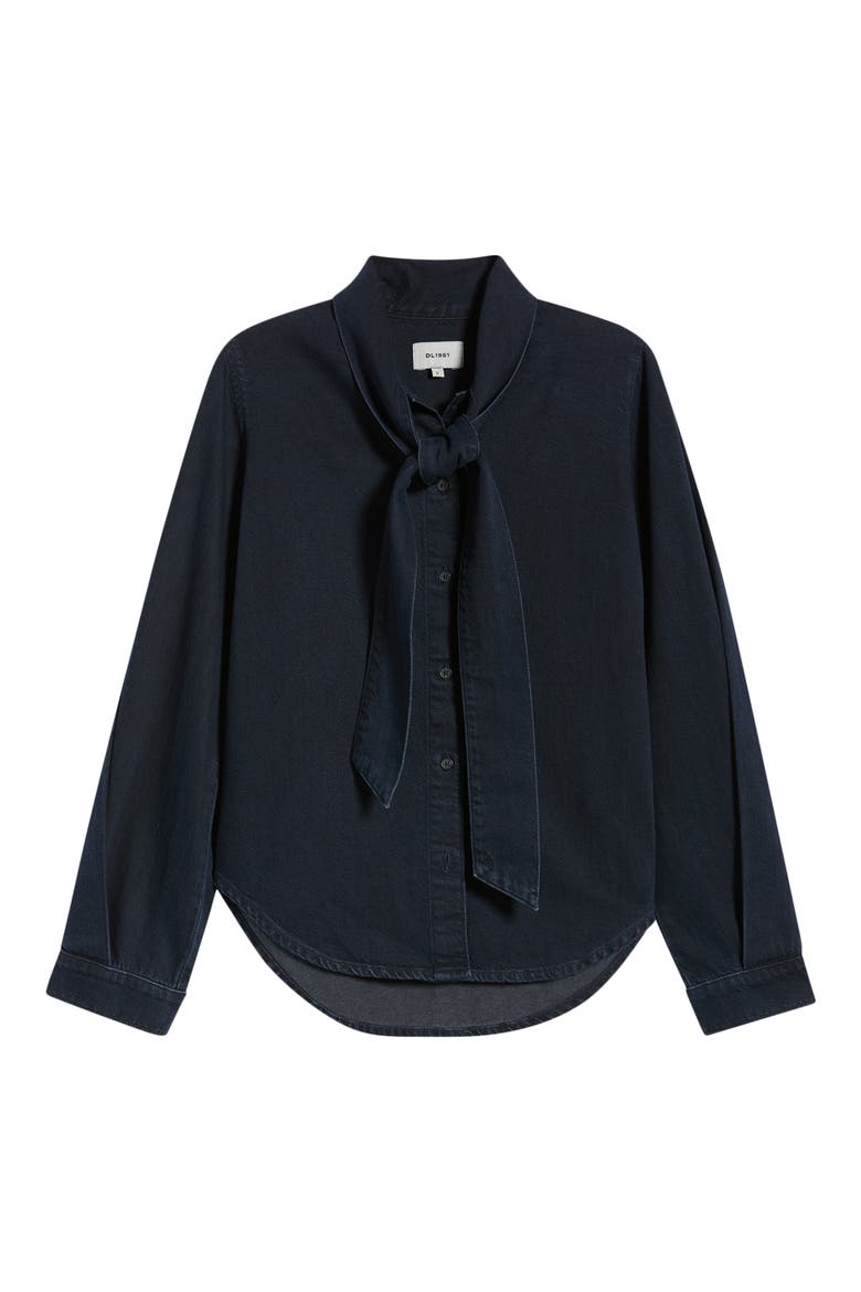 Simone Tie Shirt, Alternate, color, NIGHTFALL AURA