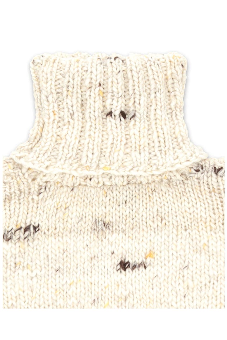 Merino Wool Turtleneck Pullover, Alternate, color, Ecru