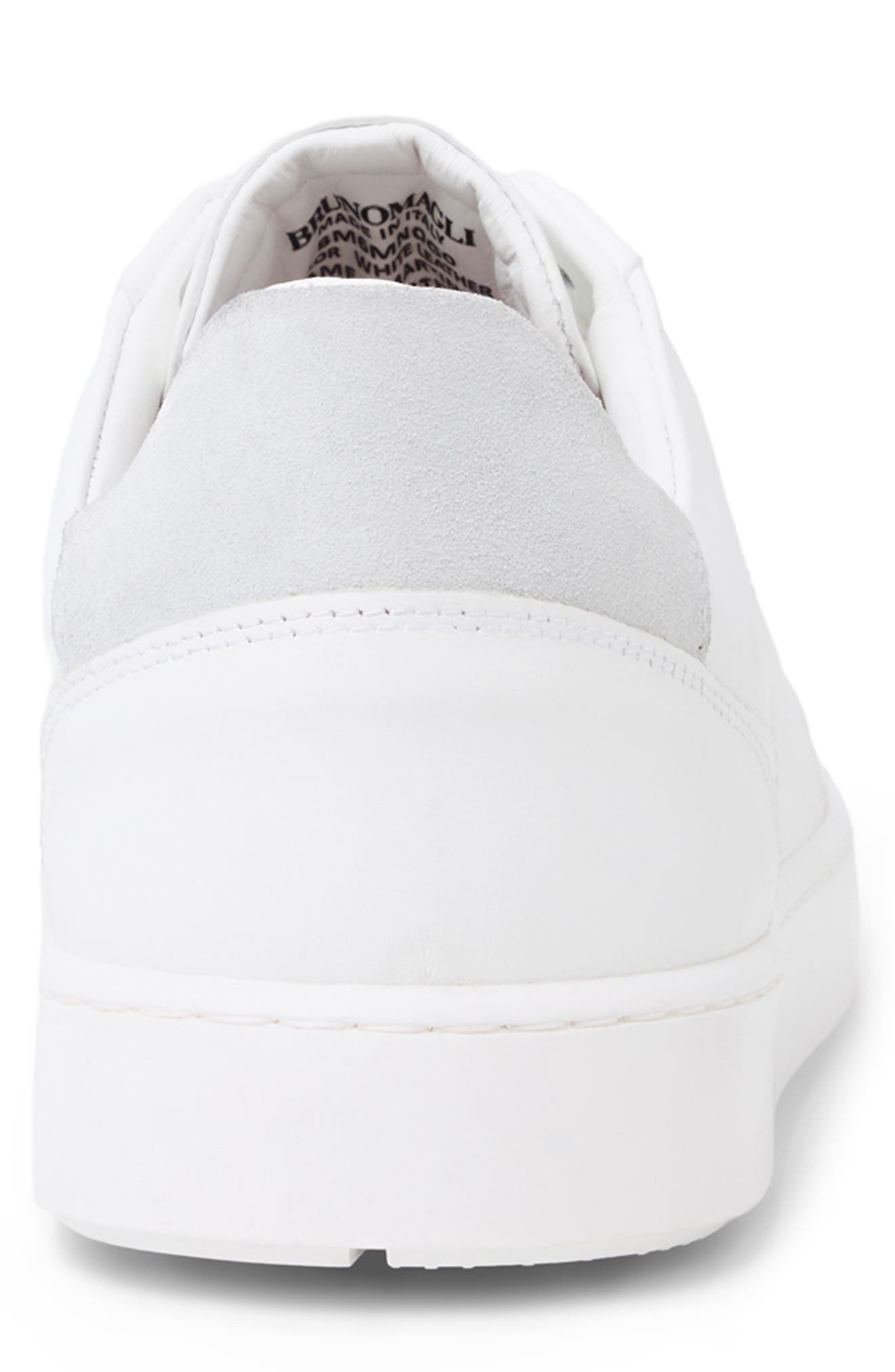 Martino Low Top Sneaker, Alternate, color, WHITE LEATHER