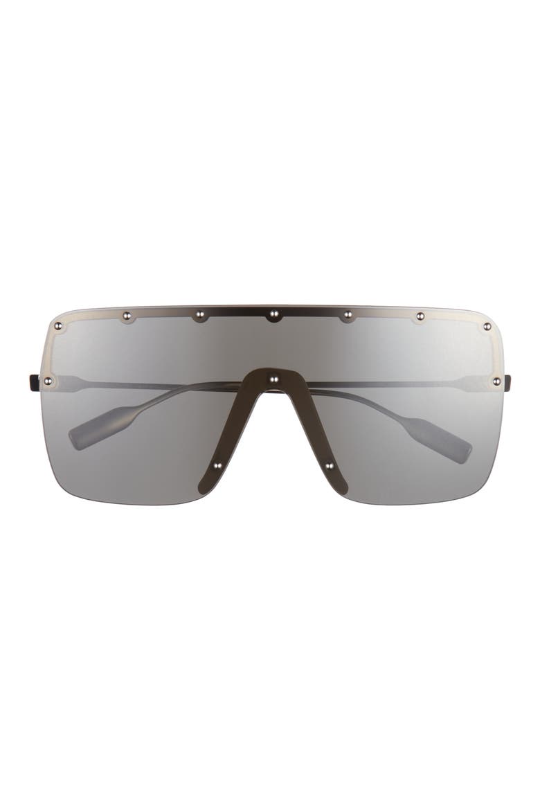 99mm Shield Sunglasses, Main, color, GOLD SILVER GREY