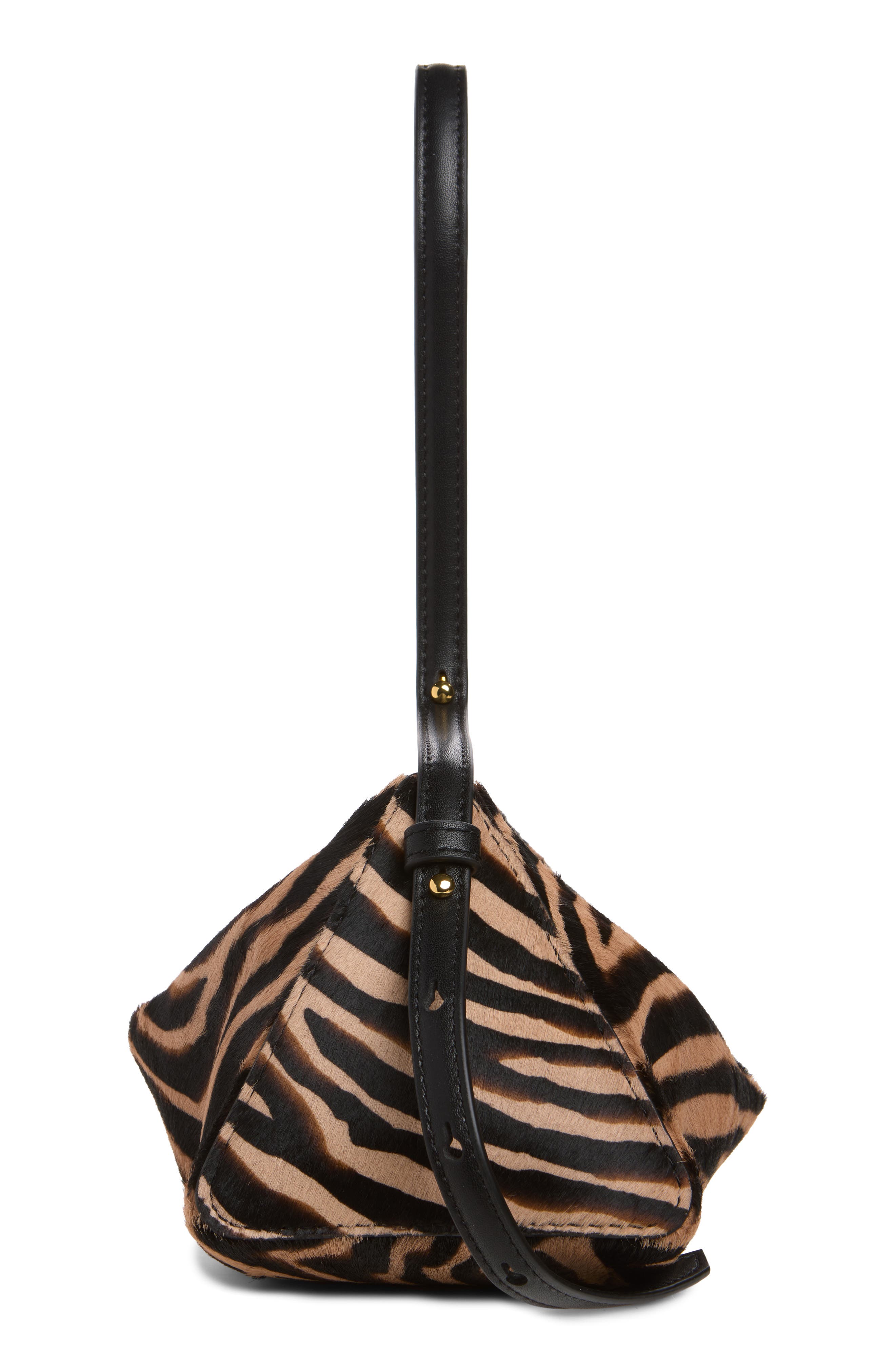 Prism Genuine Calf Hair Shoulder Bag, Alternate, color, TAN MULTI