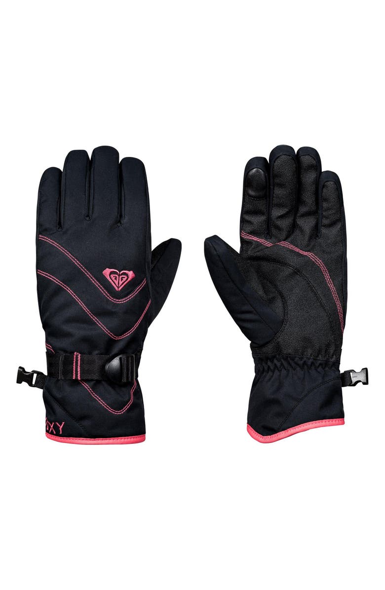 Roxy Jetty Solid Snow Sport Gloves, Main, color,