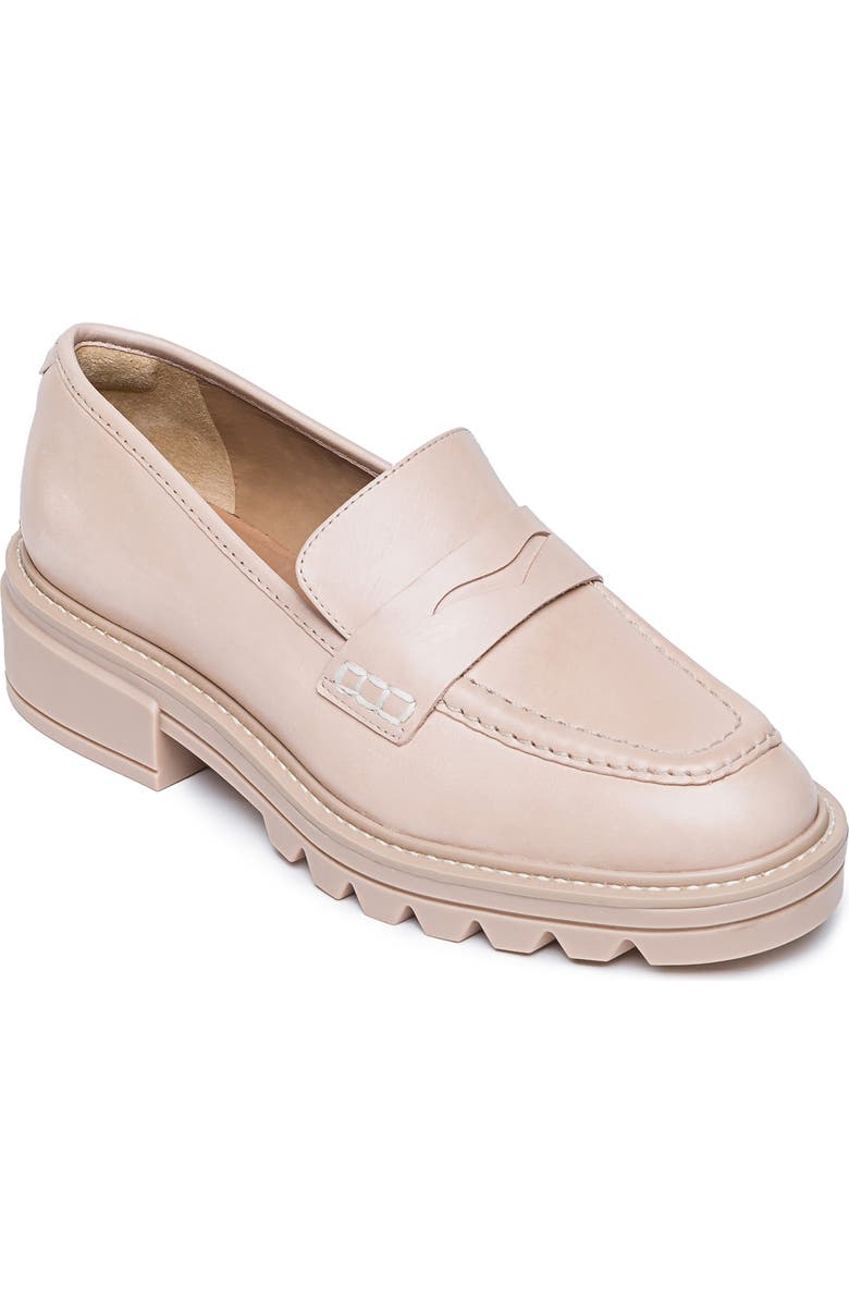 Bernardo Footwear Chandler Platform Penny Loafer, Main, color, Blush