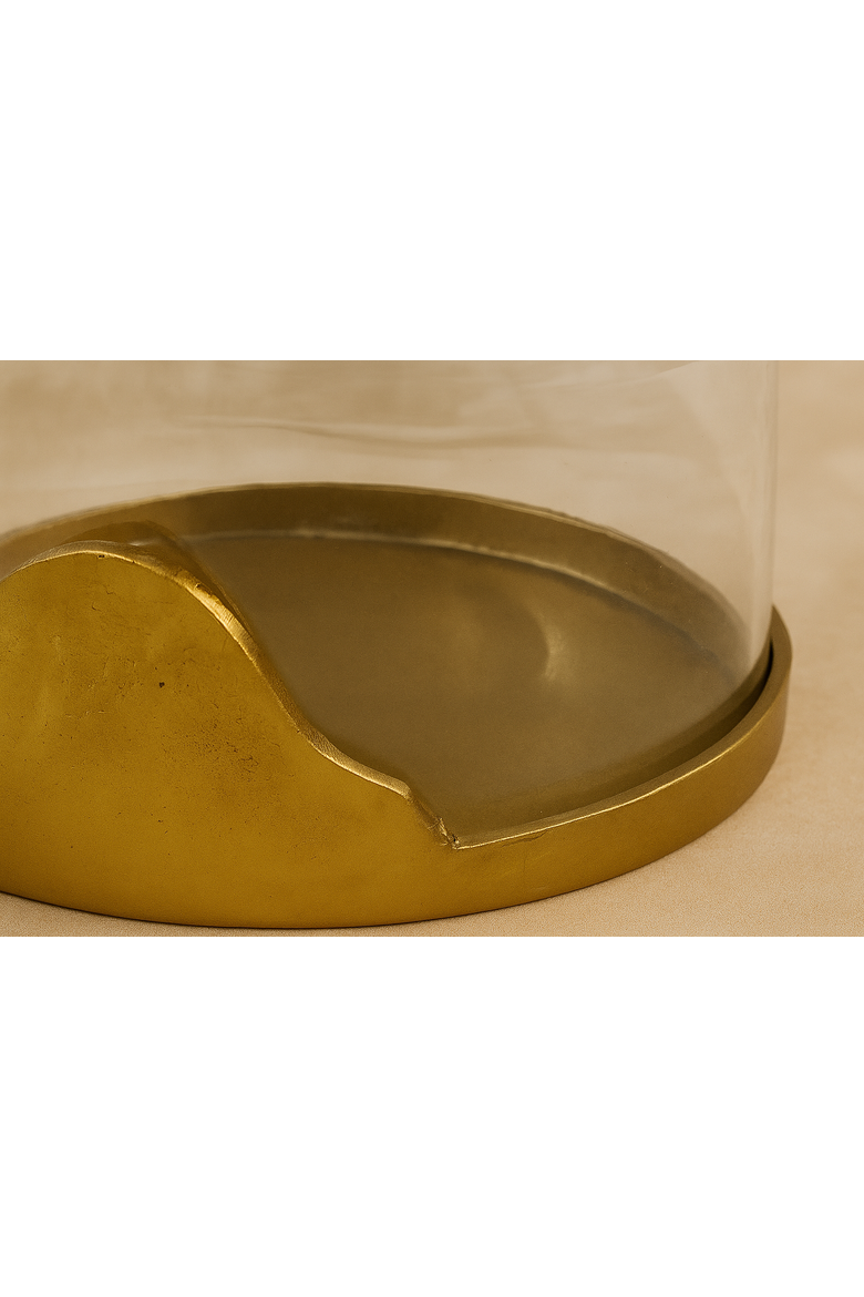 Cove Candle Holder, Alternate, color, Antique Brass