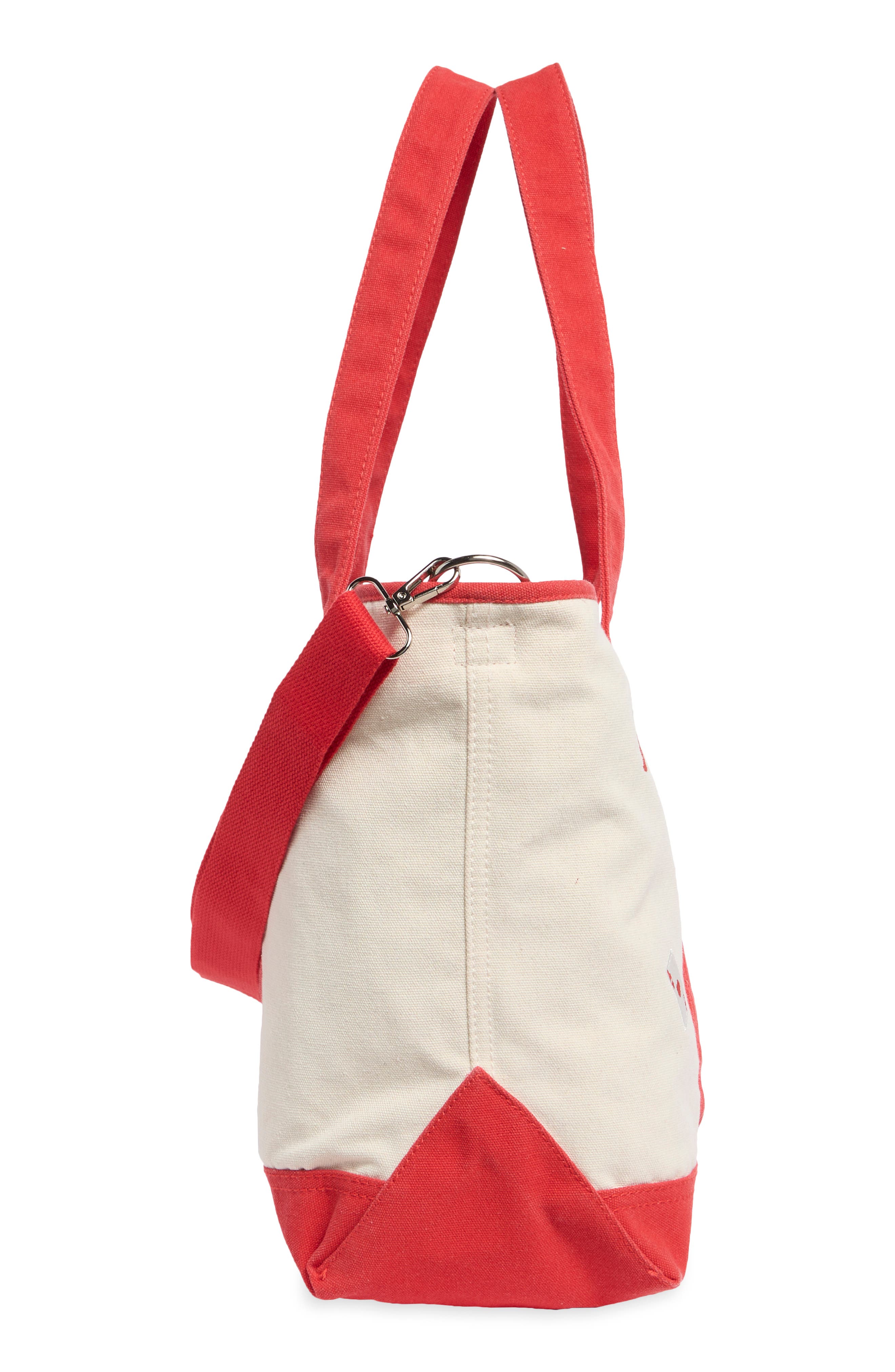 Canvas Tote, Alternate, color, SCARLET