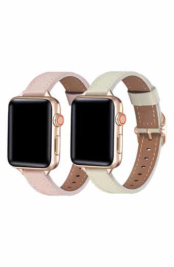 Set of 2 Faux Leather Watchbands