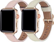 Posh Tech Set of 2 Faux Leather Watchbands