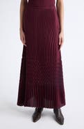 Lafayette 148 New York Plissé Straight Midi Skirt