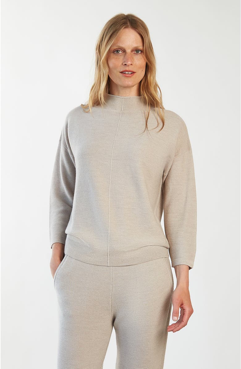 oyun Blythe in Wool Cashmere, Alternate, color, Oyster