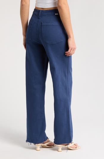 MOTHER The Major Zip Sneak Frayed High Waist Relaxed