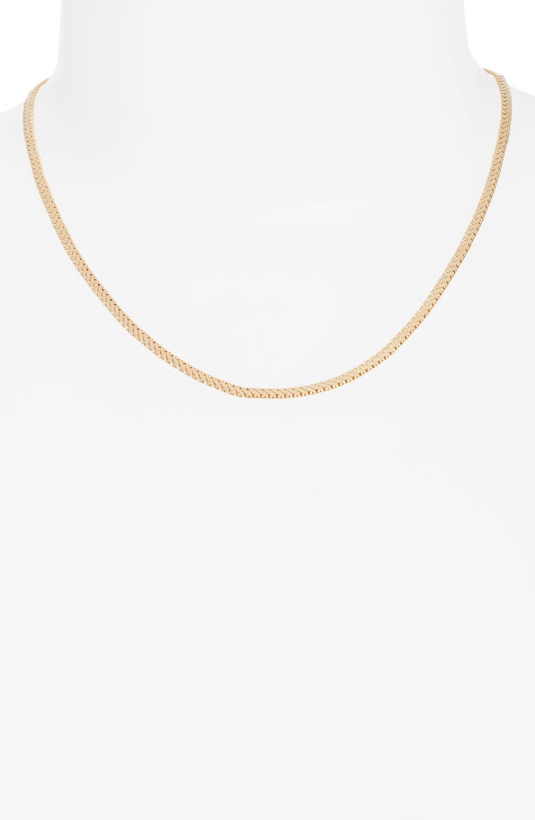 Nordstrom Demi Fine Snake Chain Necklace, Alternate, color,