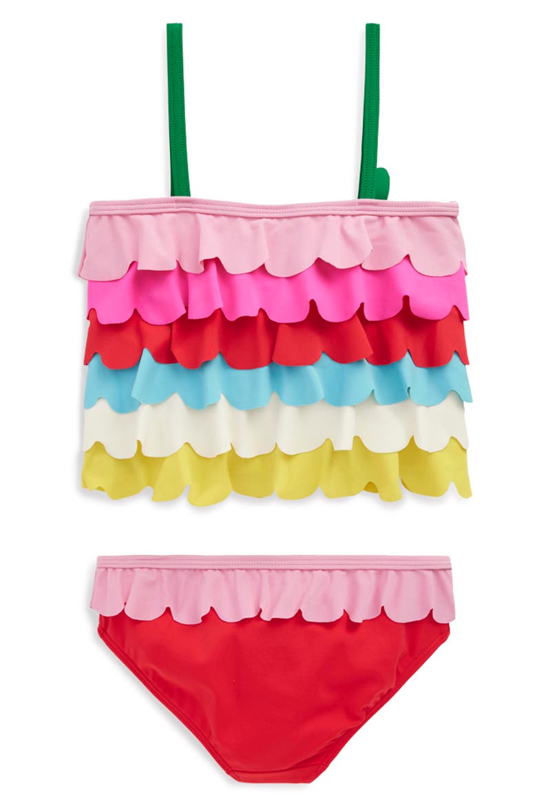 Kids' Ruffle UPF 50+ Two-Piece Swimsuit, Alternate, color, ICE CREAM