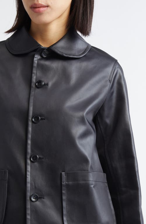 Tao Comme Des Garçons Ester Boxy Satin Jacket In Black
