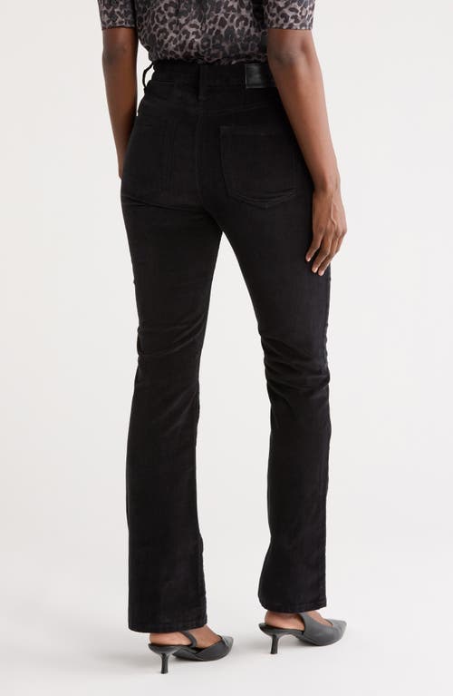 Dkny Jeans Cord High Waist Bootcut Jeans In Black