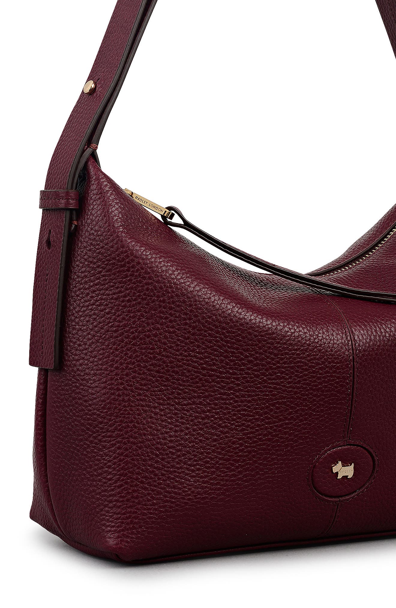 Radley Maldon Mews Medium Leather Shoulder Bag, Alternate, color, Dark Cherry