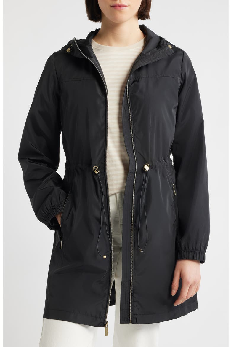 Hooded Anorak Jacket, Alternate, color, BLACK