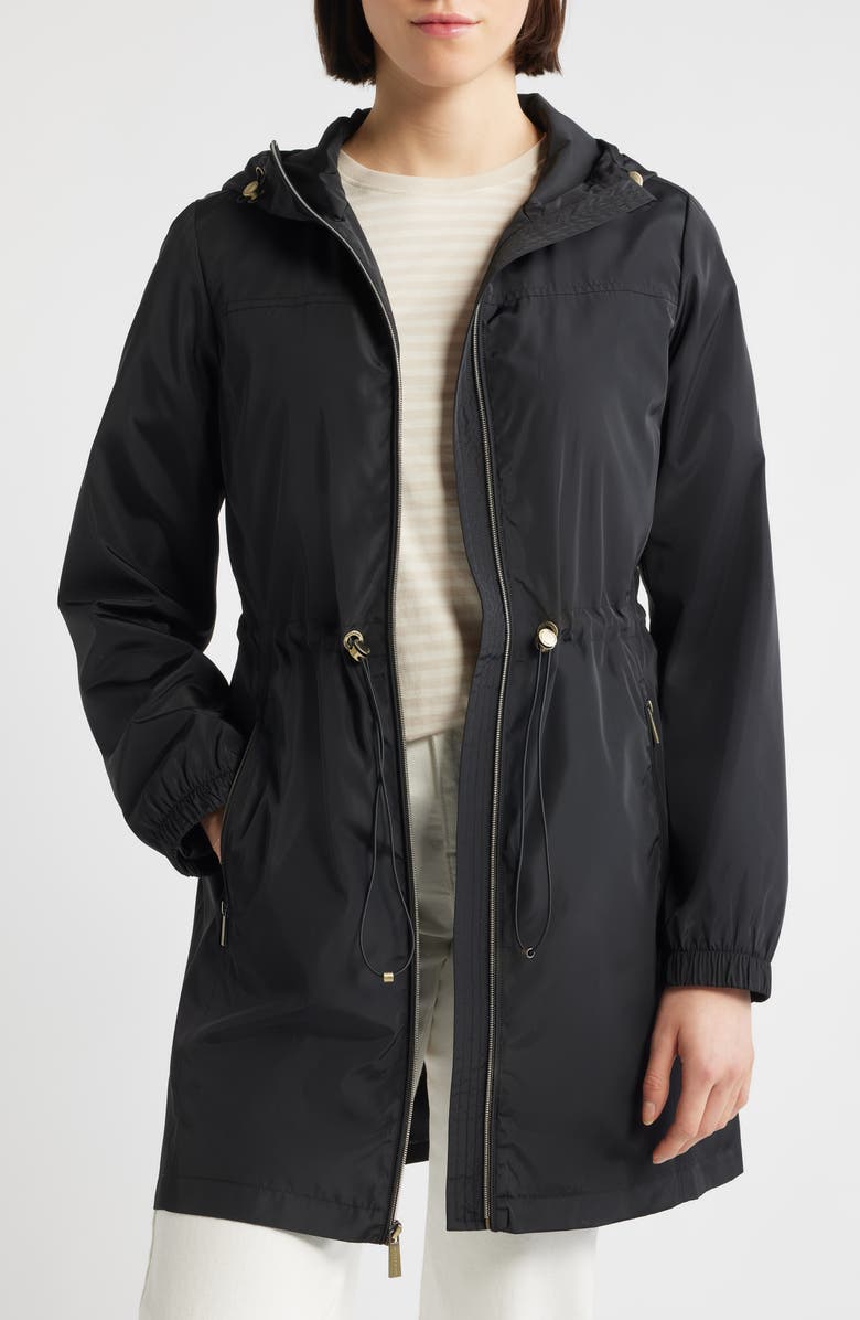 Michael Kors Hooded Anorak Jacket, Alternate, color, Black