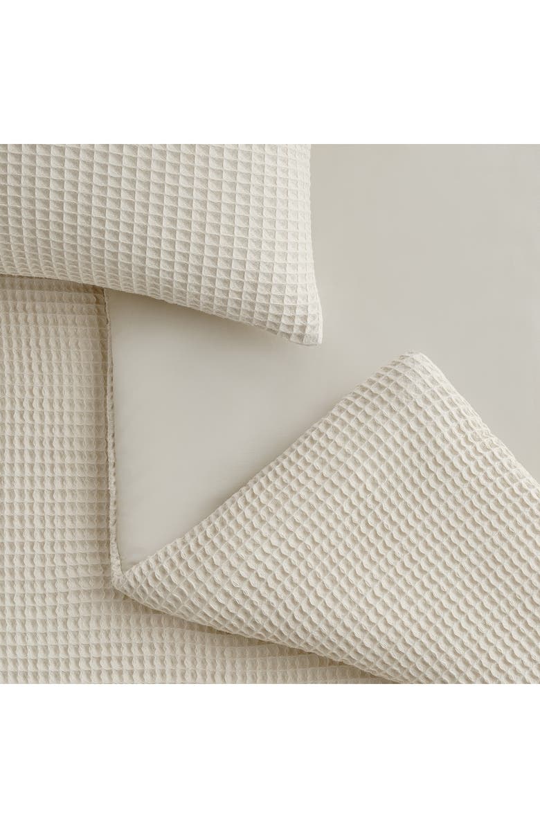 UGG<sup>®</sup> Kyla Waffle Knit Comforter & Shams Set, Alternate, color, Cream