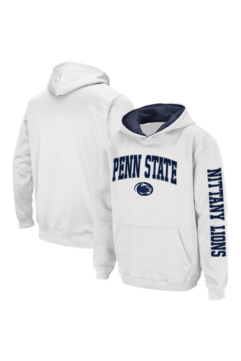 Youth Colosseum  White Penn State Nittany Lions 2-Hit Pullover Hoodie, Main, color, White
