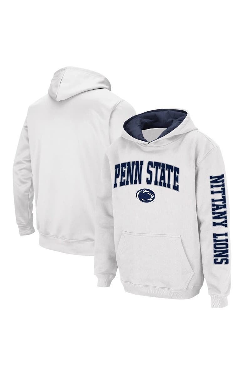 COLOSSEUM Youth Colosseum  White Penn State Nittany Lions 2-Hit Pullover Hoodie, Main, color, White