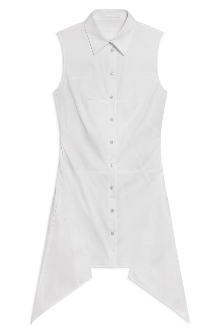 Bustier Asymmetric Sleeveless Dress, Alternate, color, WHITE - 100