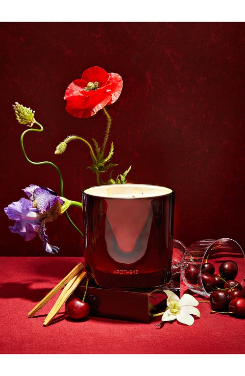 Apotheke Bitter Cherry Three-wick Scented Candle In Red