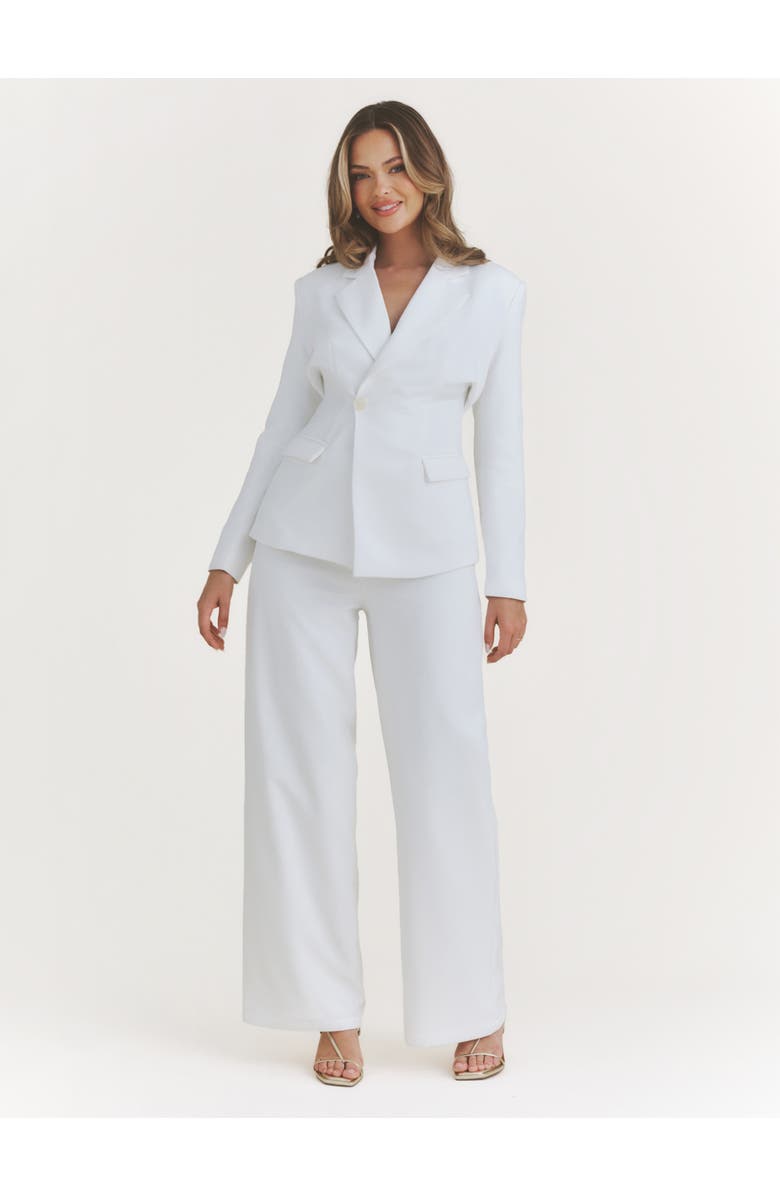 Six Stories Asym Tailored Jacket, Alternate, color, White