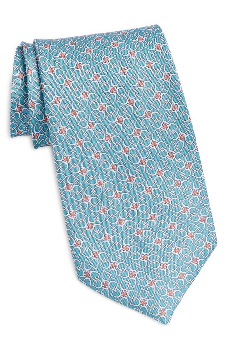 EDWARD ARMAH Stirrups Silk Tie, Main, color, 