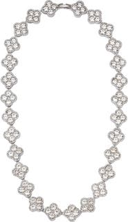 Adornia Crystal Clover Necklace