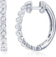 SIMONA Lab Created Diamond Hoop Earrings - 0.23ctw