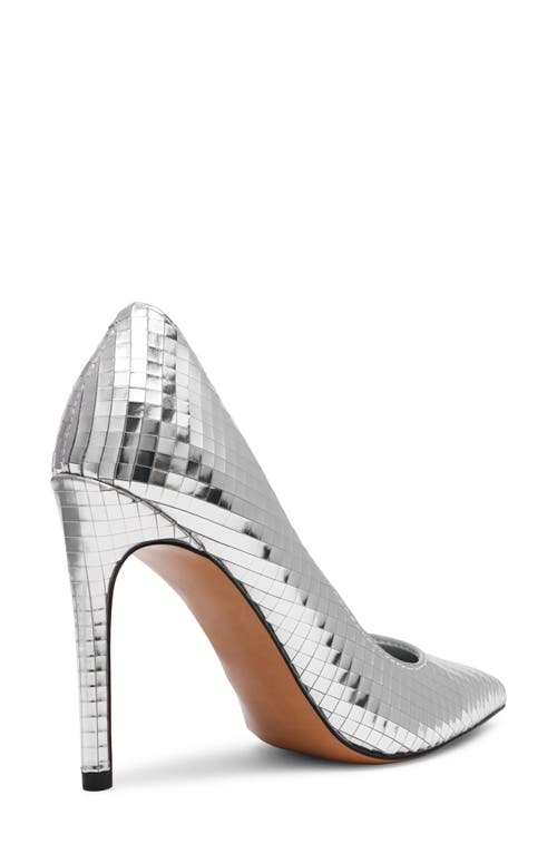 Steve Madden Noir Pointed Toe Pump In Silver