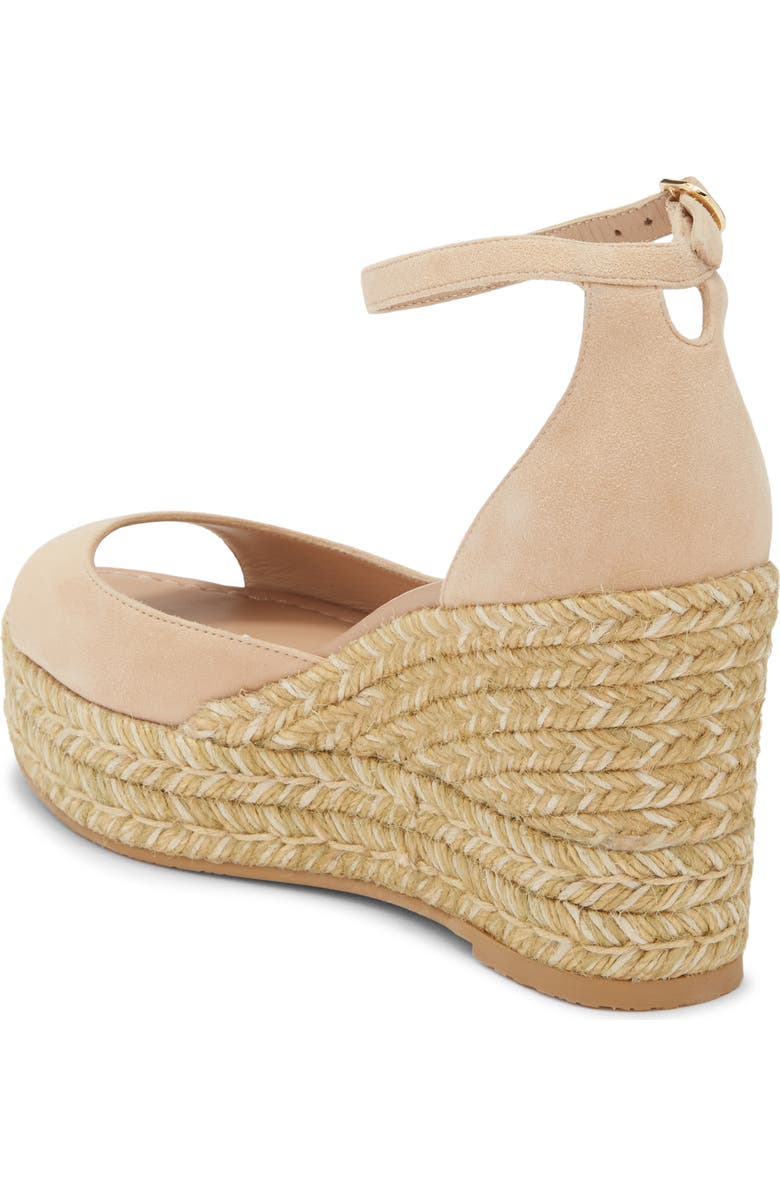 Stuart Weitzman Distia Espadrille Wedge Sandal, Alternate, color, Adobe