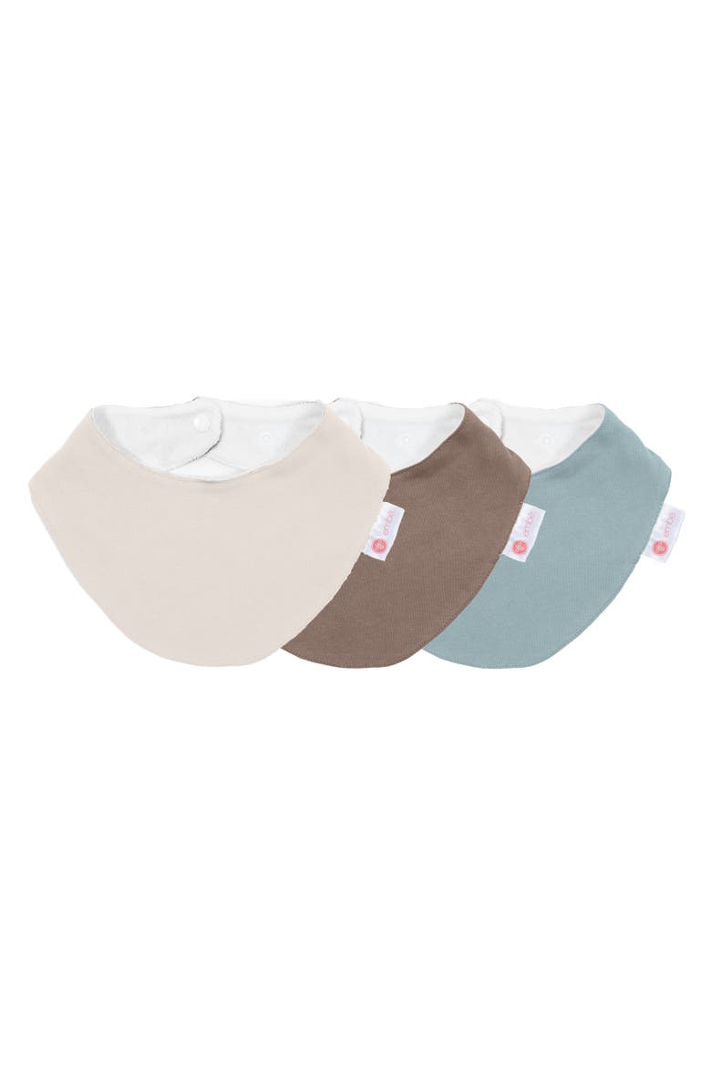 Baby Cotton Bandana Bib Bundle, 3-Pack, Main, color, Sea-cream-cocoa