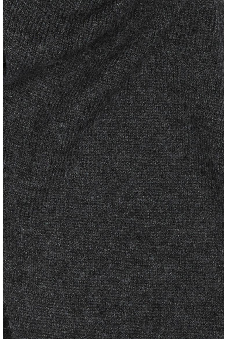 Gauzy Cashmere Fringe Scarf, Alternate, color, CHARCOAL/ BLACK