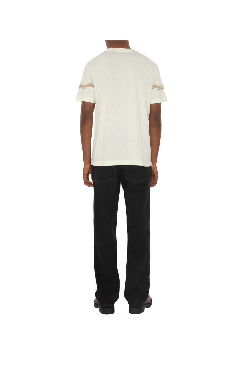 Burberry Striped Cotton T-shirt, Alternate, color, 
