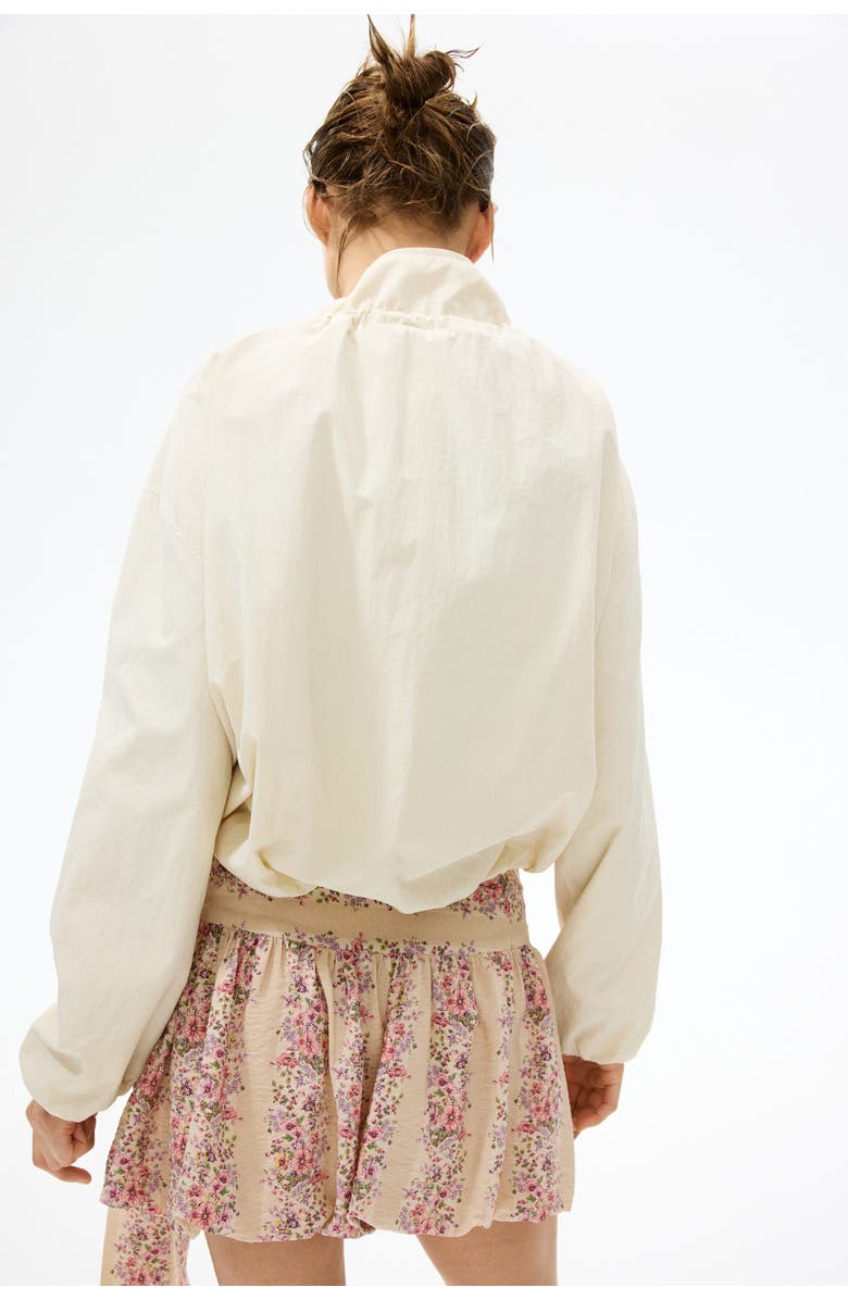 H&M Tie-detail Bubble-hem Skirt, Alternate, color, Light Dusty Pink/Floral