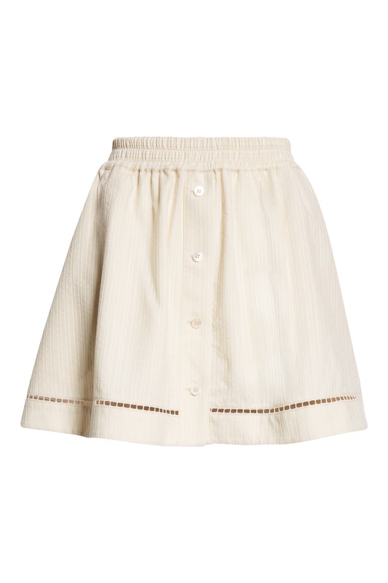 Journey Texture Stripe Circle Skirt, Alternate, color, SHORTBREAD