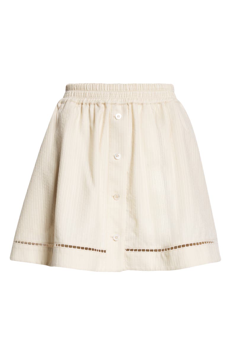 Golden Goose Journey Texture Stripe Circle Skirt, Alternate, color, Shortbread