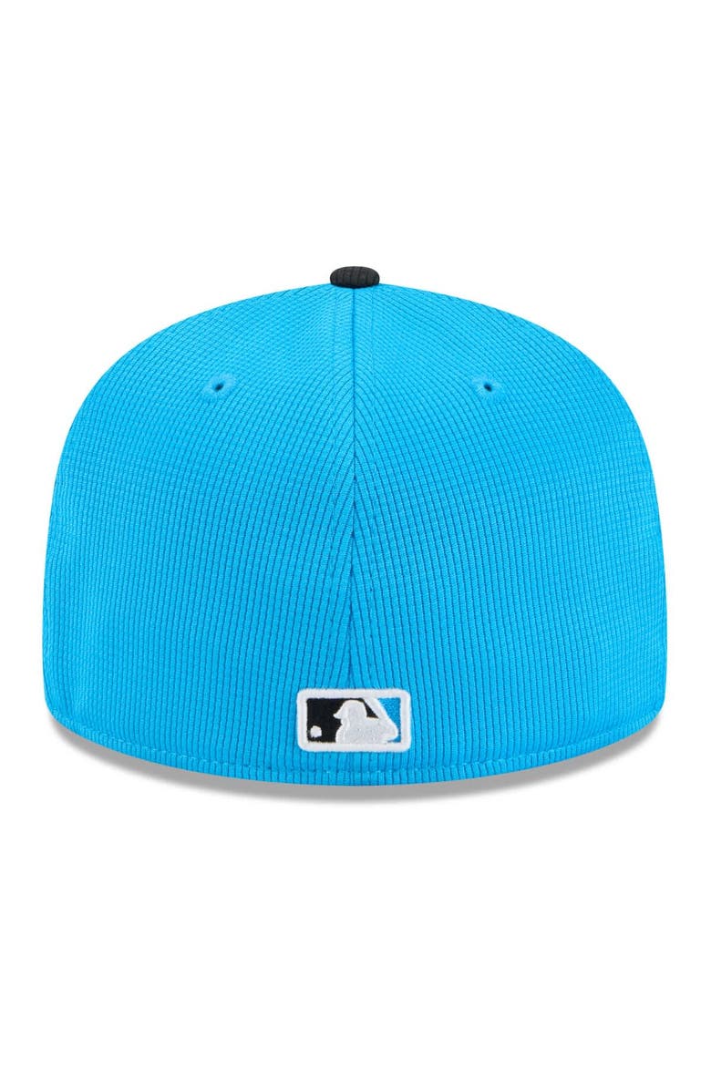 New Era Men's New Era Blue/Black Miami Marlins 2025 Spring Training 59FIFTY Fitted Hat, Alternate, color,