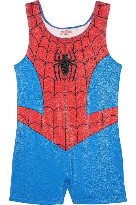 Spider-Man Sleeveless Gymnastics Romper