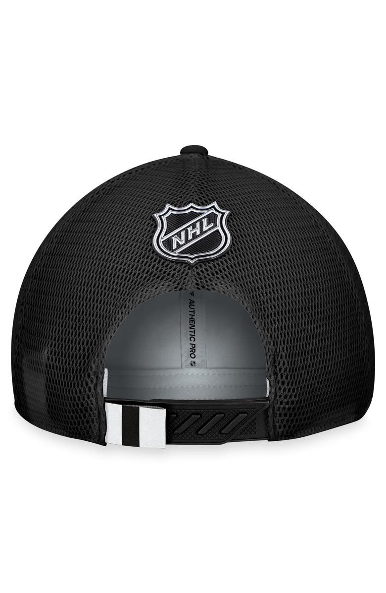 FANATICS Men's Fanatics Branded  Gray/Black Dallas Stars Authentic Pro Home Ice Trucker Adjustable Hat, Alternate, color, 