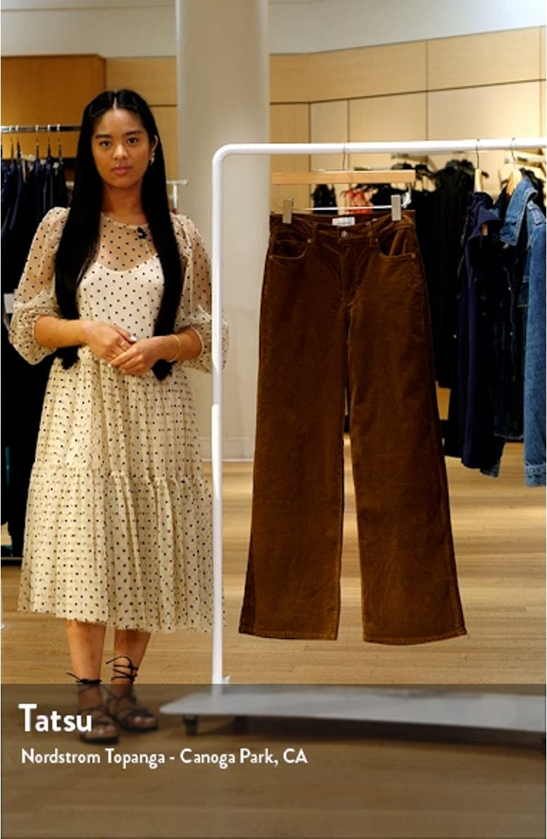 Le Slim Palazzo Corduroy Pants, sales video thumbnail