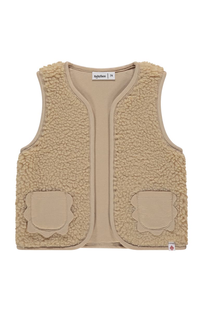 BABYFACE Soft Fleece Vest, Main, color, Nude